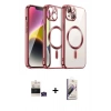 MARSİLYAN™- iPhone 15 Kılıf Nova Işık Özel Seri - Siyah Bilvis 3D Mat Cam Ekran Koruyucu + Bilvis Titan Kamera Lens - YL