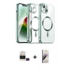 MARSİLYAN™- iPhone 15 Kılıf Nova Işık Özel Seri - Siyah Bilvis 3D Mat Cam Ekran Koruyucu + Bilvis Titan Kamera Lens - YL