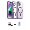 MARSİLYAN™- iPhone 15 Kılıf Nova Işık Özel Seri - Siyah Joko Magic 5D Cam + Bilvis Titan Kamera Lens - SH
