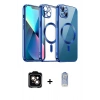 MARSİLYAN™- iPhone 15 Kılıf Nova Işık Özel Seri - Siyah Joko Magic 5D Cam + PVD Metal Kamera Lens - TU