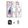 MARSİLYAN™- iPhone 15 Kılıf Nova Işık Özel Seri - Siyah Joko Magic 5D Cam + PVD Metal Kamera Lens - TU