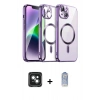 MARSİLYAN™- iPhone 15 Kılıf Nova Işık Özel Seri - Siyah Joko Magic 5D Cam + PVD Metal Kamera Lens - YL