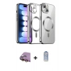 MARSİLYAN™- iPhone 15 Kılıf Nova Işık Özel Seri - Siyah Joko Magic 5D Cam + Raze Metal Kamera Lens - SI
