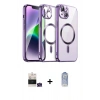 MARSİLYAN™- iPhone 15 Kılıf Nova Işık Özel Seri - Siyah Joko Magic 5D Cam + Bilvis Titan Kamera Lens - YL