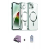 MARSİLYAN™- iPhone 15 Kılıf Nova Işık Özel Seri - Siyah Joko Magic 5D Cam + Raze Metal Kamera Lens - YL
