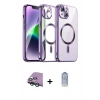 MARSİLYAN™- iPhone 15 Kılıf Nova Işık Özel Seri - Siyah Joko Magic 5D Cam + Raze Metal Kamera Lens - YL