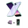 MARSİLYAN™- iPhone 15 Kılıf Nova Işık Serisi - Şeffaf 360 Full Body Arka Koruyucu + Raze Metal Kamera Lens - YL