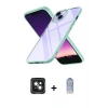 MARSİLYAN™- iPhone 15 Kılıf Nova Işık Serisi - Siyah Joko Magic 5D Cam + PVD Metal Kamera Lens - YL