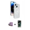 MARSİLYAN™- iPhone 15 Kılıf Nova Modern Prime - Siyah 360 Mat Full Body Arka Koruyucu + Raze Metal Kamera Lens - SI