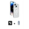 MARSİLYAN™- iPhone 15 Kılıf Nova Modern Prime - Siyah Joko Magic 5D Cam + PVD Metal Kamera Lens - YL