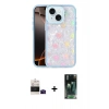 MARSİLYAN™- iPhone 15 Kılıf Odak Prime - Siyah 360 Mat Full Body Arka Koruyucu + Bilvis Titan Kamera Lens - SH