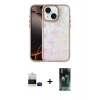 MARSİLYAN™- iPhone 15 Kılıf Odak Prime - Siyah 360 Mat Full Body Arka Koruyucu + Bilvis Titan Kamera Lens - SH