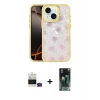 MARSİLYAN™- iPhone 15 Kılıf Odak Prime - Siyah 360 Mat Full Body Arka Koruyucu + Bilvis Titan Kamera Lens - YL