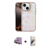 MARSİLYAN™- iPhone 15 Kılıf Odak Prime - Siyah Bilvis 3D Mat Cam Ekran Koruyucu + Raze Metal Kamera Lens - PE