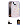 MARSİLYAN™- iPhone 15 Kılıf Odak Prime - Siyah Buffer Hayalet Cam Ekran Koruyucu + Bilvis Titan Kamera Lens - SABE