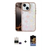 MARSİLYAN™- iPhone 15 Kılıf Odak Prime - Siyah Buffer Hayalet Cam Ekran Koruyucu + Bilvis Titan Kamera Lens - PE