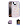 MARSİLYAN™- iPhone 15 Kılıf Odak Prime - Siyah Buffer Hayalet Cam Ekran Koruyucu + Raze Metal Kamera Lens - YL