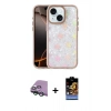 MARSİLYAN™- iPhone 15 Kılıf Odak Prime - Siyah Buffer Hayalet Cam Ekran Koruyucu + Raze Metal Kamera Lens - YL