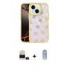 MARSİLYAN™- iPhone 15 Kılıf Odak Prime - Siyah Joko Magic 5D Cam + Bilvis Titan Kamera Lens - PE