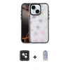 MARSİLYAN™- iPhone 15 Kılıf Odak Prime - Siyah Joko Magic 5D Cam + PVD Metal Kamera Lens - YL