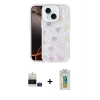 MARSİLYAN™- iPhone 15 Kılıf Odak Prime - Siyah Polymer Nano Ekran Koruyucu + Bilvis Titan Kamera Lens - PE