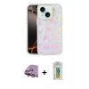 MARSİLYAN™- iPhone 15 Kılıf Odak Prime - Siyah Polymer Nano Ekran Koruyucu + Raze Metal Kamera Lens - PE