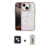 MARSİLYAN™- iPhone 15 Kılıf Odak Prime - Siyah Polymer Nano Ekran Koruyucu + PVD Metal Kamera Lens - YL