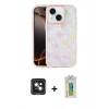 MARSİLYAN™- iPhone 15 Kılıf Odak Prime - Siyah Polymer Nano Ekran Koruyucu + PVD Metal Kamera Lens - YL