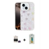 MARSİLYAN™- iPhone 15 Kılıf Odak Prime - Siyah Polymer Nano Ekran Koruyucu + Bilvis Titan Kamera Lens - YL
