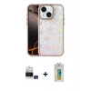 MARSİLYAN™- iPhone 15 Kılıf Odak Prime - Siyah Polymer Nano Ekran Koruyucu + Bilvis Titan Kamera Lens - YL
