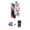 MARSİLYAN™- iPhone 15 Kılıf Siluet Doku - Siyah 360 Mat Full Body Arka Koruyucu + Raze Metal Kamera Lens - PE