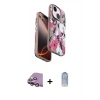 MARSİLYAN™- iPhone 15 Kılıf Siluet Doku - Siyah Joko Magic 5D Cam + Raze Metal Kamera Lens - PE