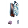 MARSİLYAN™- iPhone 15 Kılıf Siluet Doku - Siyah Joko Magic 5D Cam + Raze Metal Kamera Lens - SI