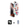 MARSİLYAN™- iPhone 15 Kılıf Siluet Doku - Siyah Joko Magic 5D Cam + PVD Metal Kamera Lens - YL