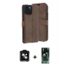 MARSİLYAN™- iPhone 15 Kılıf Siluet Işık Serisi - Şeffaf 360 Full Body Arka Koruyucu + PVD Metal Kamera Lens - TU