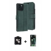MARSİLYAN™- iPhone 15 Kılıf Siluet Işık Serisi - Şeffaf 360 Full Body Arka Koruyucu + PVD Metal Kamera Lens - TU