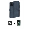MARSİLYAN™- iPhone 15 Kılıf Siluet Işık Serisi - Siyah 360 Mat Full Body Arka Koruyucu + PVD Metal Kamera Lens - YL