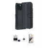 MARSİLYAN™- iPhone 15 Kılıf Siluet Işık Serisi - Siyah Bilvis 3D Mat Cam Ekran Koruyucu + Bilvis Titan Kamera Lens - PE