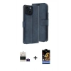 MARSİLYAN™- iPhone 15 Kılıf Siluet Işık Serisi - Siyah Buffer Hayalet Cam Ekran Koruyucu + Bilvis Titan Kamera Lens - PE