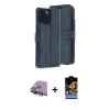 MARSİLYAN™- iPhone 15 Kılıf Siluet Işık Serisi - Siyah Buffer Hayalet Cam Ekran Koruyucu + Raze Metal Kamera Lens - SI