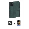 MARSİLYAN™- iPhone 15 Kılıf Siluet Işık Serisi - Siyah Buffer Hayalet Cam Ekran Koruyucu + PVD Metal Kamera Lens - YL