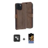 MARSİLYAN™- iPhone 15 Kılıf Siluet Işık Serisi - Siyah Buffer Hayalet Cam Ekran Koruyucu + PVD Metal Kamera Lens - YL