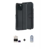 MARSİLYAN™- iPhone 15 Kılıf Siluet Işık Serisi - Siyah Joko Magic 5D Cam + Bilvis Titan Kamera Lens - SH