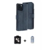MARSİLYAN™- iPhone 15 Kılıf Siluet Işık Serisi - Siyah Joko Magic 5D Cam + PVD Metal Kamera Lens - TU