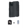 MARSİLYAN™- iPhone 15 Kılıf Siluet Işık Serisi - Siyah Joko Magic 5D Cam + PVD Metal Kamera Lens - TU