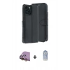 MARSİLYAN™- iPhone 15 Kılıf Siluet Işık Serisi - Siyah Joko Magic 5D Cam + Raze Metal Kamera Lens - SI