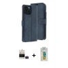 MARSİLYAN™- iPhone 15 Kılıf Siluet Işık Serisi - Siyah Polymer Nano Ekran Koruyucu + Bilvis Titan Kamera Lens - PE