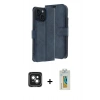 MARSİLYAN™- iPhone 15 Kılıf Siluet Işık Serisi - Siyah Polymer Nano Ekran Koruyucu + PVD Metal Kamera Lens - YL