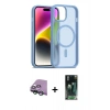 MARSİLYAN™- iPhone 15 Kılıf Siluet Minimal Prime - Şeffaf 360 Full Body Arka Koruyucu + Raze Metal Kamera Lens - YL