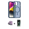 MARSİLYAN™- iPhone 15 Kılıf Siluet Minimal Prime - Şeffaf 360 Full Body Arka Koruyucu + Raze Metal Kamera Lens - YL